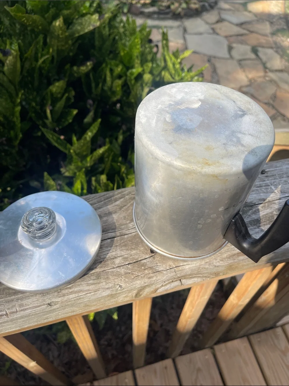 Vintage Aluminum Coffee Pot Percolator